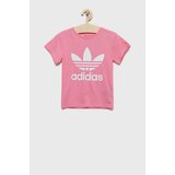Adidas Otroški bombažen t-shirt roza barva | Shoptok.si