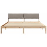  Okvir kreveta Smeđa i taupe 180 x 200 cm Masivna borovina | Eponuda.com