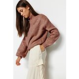 Trendyol Dusty Rose Soft Texture Thick Crew Neck Knitwear Sweater | ePonuda.com