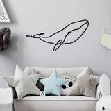 Wallity Zidna dekoracija Whale-L, 70x34 cm, 1.5 mm, Crna Cene