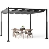 Venturo Prestige 3x3m Siva Pergola Čelična konstrukcija Slike