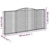  Obokane gabion košare 5 kosov 400x30x180/200cm pocinkano železo, (21732397) | Shoptok.si