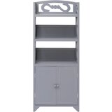 Furnova Kopalniška omarica siva 46x24x116 cm les pavlovnije, (21947036) | Shoptok.si
