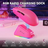 Attack Shark bežični gaming miš G3Pro PAW3311/25000 dpi/omron switches/berry red + charging dock | Eponuda.com