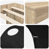 Krevet s tunelom 3 kom. Artisian hrast i crna Konstruirano drvo | shoptok.hr