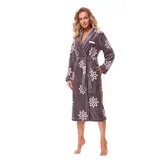 Ll Bathrobe Fleur Long 2315 Onyx Onyx