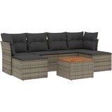 vidaXL 7-dijelni set vrtnih sofa sivi od poliratana | shoptok.hr