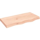 vidaXL Zidna polica 80 x 40 x 6 cm od neobrađene masivne hrastovine Cijene