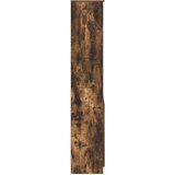  Visoka komoda dimljeni hrast 70x35x180 cm konstruiranog drva | Eponuda.ba
