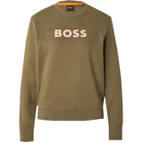 BOSS Orange Sweater majica 'C_Elaboss_6' maslinasta / roza