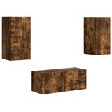  Komplet TV omaric 6 pcs Dimljeni oreh Konstruiran les - - Rjava - 96.31 - 98 x 31 x 29,5 cm - 2025-vidaXL-Uvoz_2 | Shoptok.si