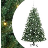  Umjetno božićno drvce s nogom Zelena 150 cm PVC i metal | shoptok.hr