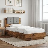  Okvir kreveta s uzglavljem s uzglavljem Staro drvo 80 x 200 cm | Eponuda.ba