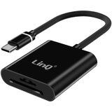 LINQ Bralnik kartic MicroSD / SD na USB-C Hiter prenos Ultra kompakten, Črna, (5000185088) Cene
