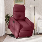 Naslonjač na podizanje od tkanine crvena boja vina | shoptok.hr