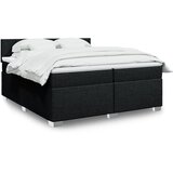  Krevet s oprugama i madracem crni 200x200 cm od tkanine | shoptok.hr