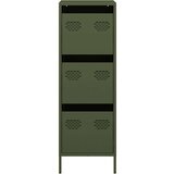 vidaXL Visoka omara olivno zelena 39x35x103,5 cm jeklo | Shoptok.si