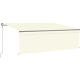  Automatska tenda s roletom i senzorom LED 4 x 3 m krem | shoptok.hr