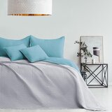 Restilo Modro/svetlo sivo prešito pregrinjalo iz mikrovlaken 220x240 cm Softa – | Shoptok.si