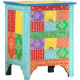  Ročno barvana nočna omarica 40x30x50 cm trden mangov les, (20732473) | Shoptok.si