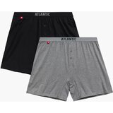 Atlantic Men's loose boxers 2Pack - black/gray | shoptok.hr