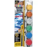 Tempera Jars + Brush 25ml - Metallic