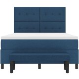 Krevet s box springom s madracem i klupom plavi 140x200 cm Tkanina | shoptok.hr