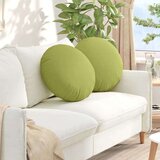 vidaXL Jastučići za sjedenje 2 pcs Svijetlo zelena Ø50 x 19 cm tkanina | shoptok.hr