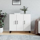  Komoda bijela 90x34x80 cm od konstruiranog drva | shoptok.hr
