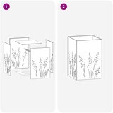  Vrtna saksija 2 kom. Antracit 50 x 50 x 75 cm Čelična vrata | shoptok.hr