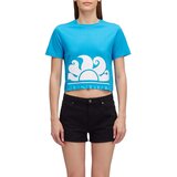 Sundek Majice s kratkimi rokavi Cropped T-Shirt With Maxi Logo Print Vijolična Cene