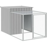  Kavez za kokoši s igralištem svjetlosivi 110x1221x110cm čelični | Shoptok.si