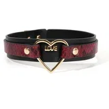 Premium Heart Choker Black-Red