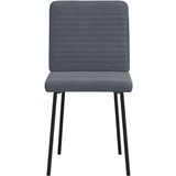 vidaXL Jedilni stoli 4 kosi temno siv žamet | Shoptok.si