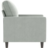  Fotelj svetlo siv 60 cm žamet | Shoptok.si