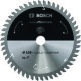 Bosch standard for aluminium list kružne testere za akumulatorske testere 136x1,6x15.875 T50 2608837753, 136x1,6x15.875 T50 cene
