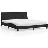 vidaXL Krevet s madracem crni 180x200 cm baršunasti Cijene
