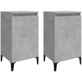 Maison Chic Dvo delni komplet Nočne omarice - Nočne mize betonsko siva 40x35x70 cm inženirski les, (21690444) | Shoptok.si