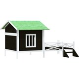  Kućica za pse siva 159 x 120 x 88,5 cm od masivne borovine | Shoptok.si