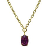 Victoria Cruz gemma amethyst gold ogrlica sa swarovski kristalima ( a4514-11dg ) | ePonuda.com