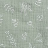 Bébé Douceur Zelena otroška odeja iz muslina 75x75 cm – | Shoptok.si