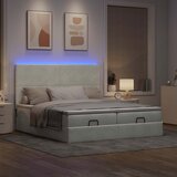 vidaXL Okvir kreveta s madracima svijetlosivi 180x200cm baršunasti Cijene