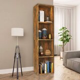 vidaXL Knjižna/TV omarica dimljeni hrast 36x30x143 cm inženirski les Cene