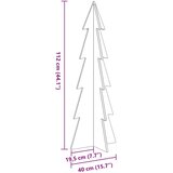 vidaXL Drveno ukrasno božićno drvce 112 cm od masivne borovine | shoptok.hr