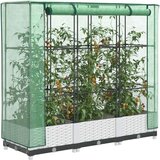 vidaXL Povišena gredica s pokrovom za staklenik 120 x 40 x 123 cm | shoptok.hr