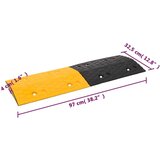  Uspornik 2 kom žuto-crni 97 x 32 5 x 4 cm gumeni | shoptok.hr