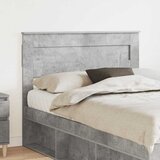 vidaXL Vzglavje z vzglavjem Betonsko siva 120 cm Konstruiran les | Shoptok.si