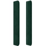  Uzglavlje s ušima tamnozeleno 103x16x118/128 cm baršunasto | shoptok.hr