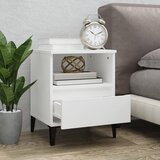  Noćni ormarići 2 kom visoki sjaj bijeli 40x35x50 cm | shoptok.hr