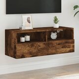 vidaXL Zidni TV ormarić boja dimljenog hrasta 80 x 30 x 30 cm drveni | shoptok.hr